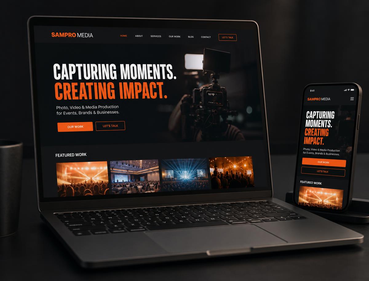 SamPro Media Website project visual